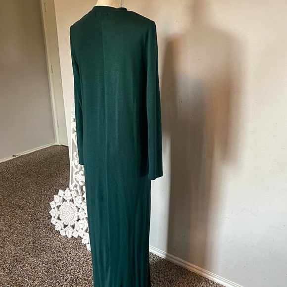 HIJAB HOUSE Long sleeve green bodycon knit dress king sleeve size 10 - Picture 3 of 7